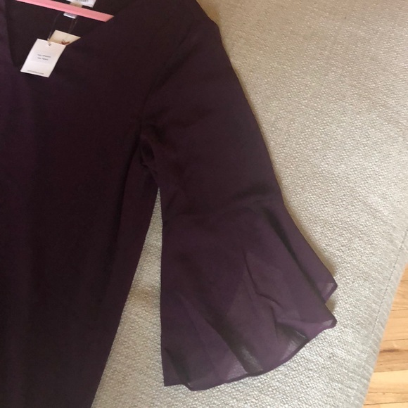 Merlot Calvin Klein Blouse NWB - work attire - Picture 3 of 3